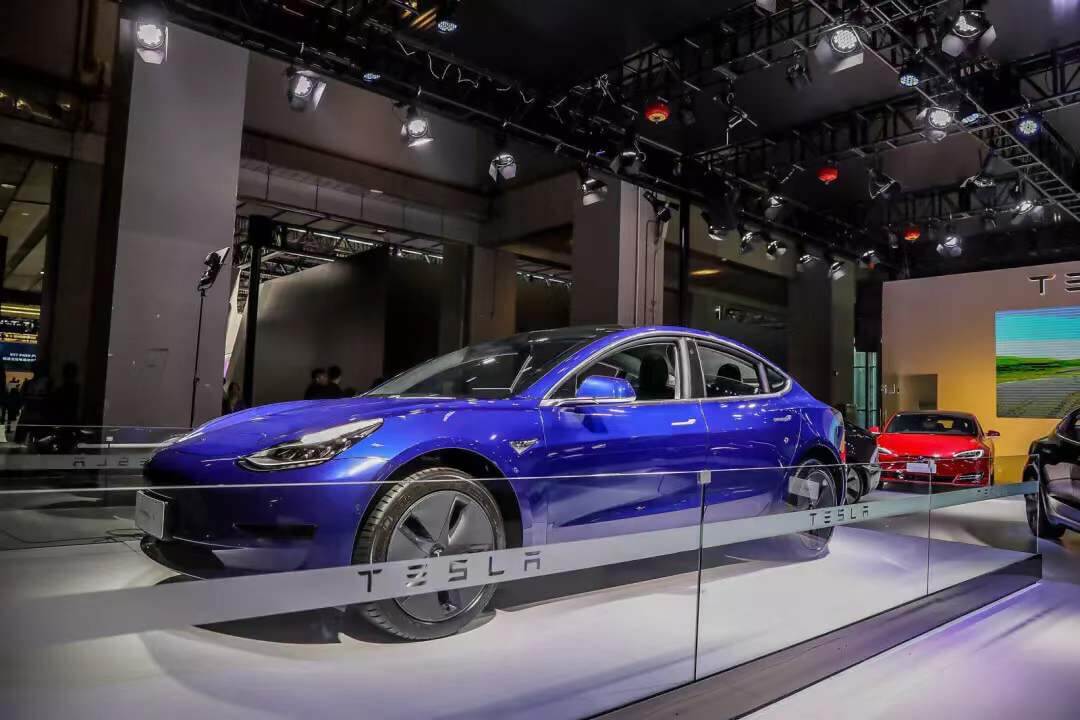 中国制造Model 3正式亮相2019广州车展并进入特斯拉体验店