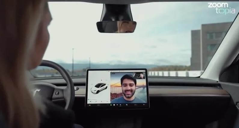 ZOOM视频会议软件正式确定将进驻特斯拉 以后车内也能视频开会